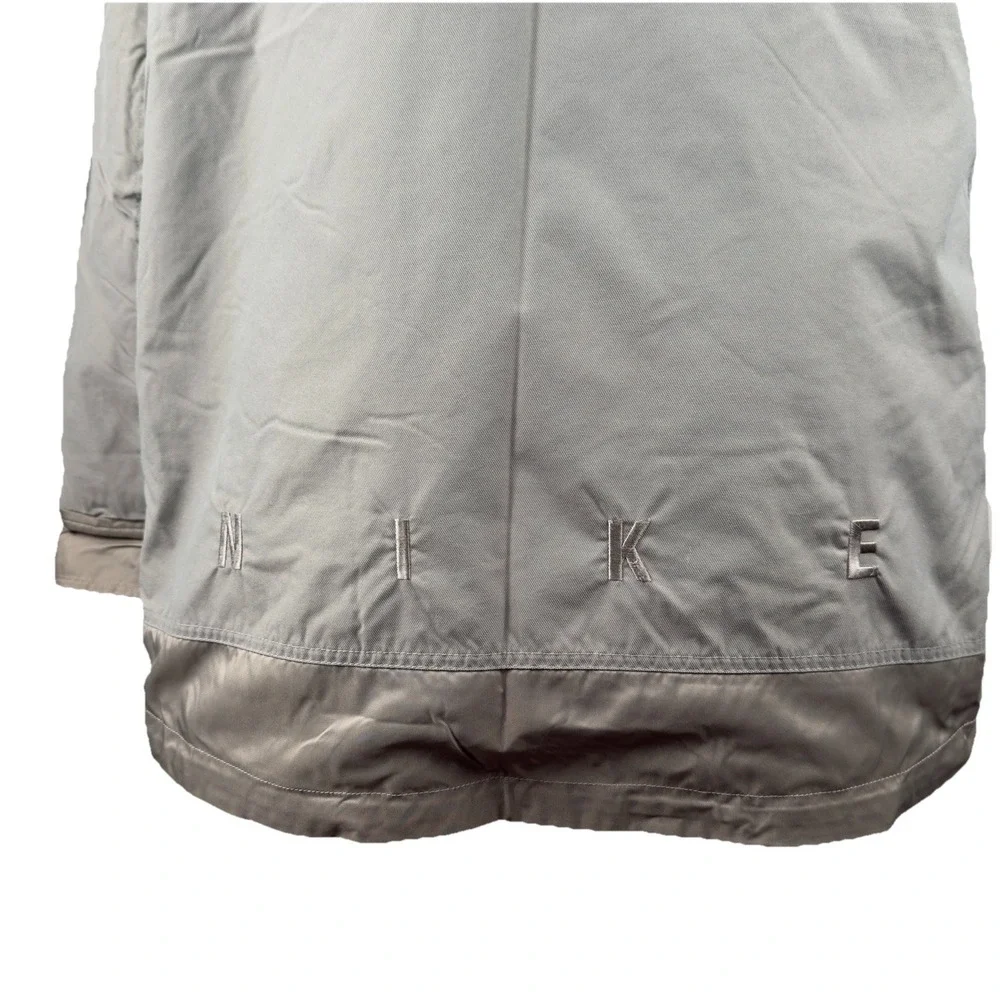 Vintage‎ 1990's Nike Men's Gray/Taupe Hooded Full Zip Windbreakers Jacket Size L - Picture 5 of 16